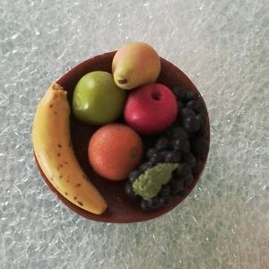Artist Made Realistic Fruit Bowl Pin